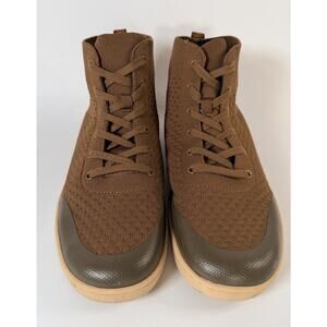 SUAVS The Legacy High Top Sneakers Mens 12 US EU 45 Brown Knit Breathable Shoes